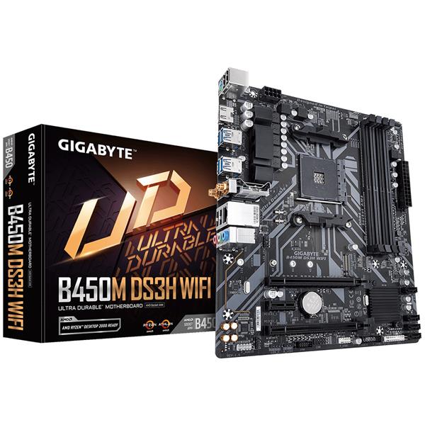 Gigabyte GA-B450M DS3H WIFI (AM4) (D)